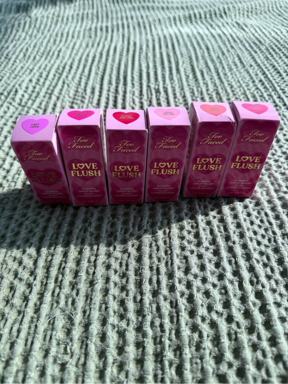 Two Faced Love Flush Liquid Blush x 6